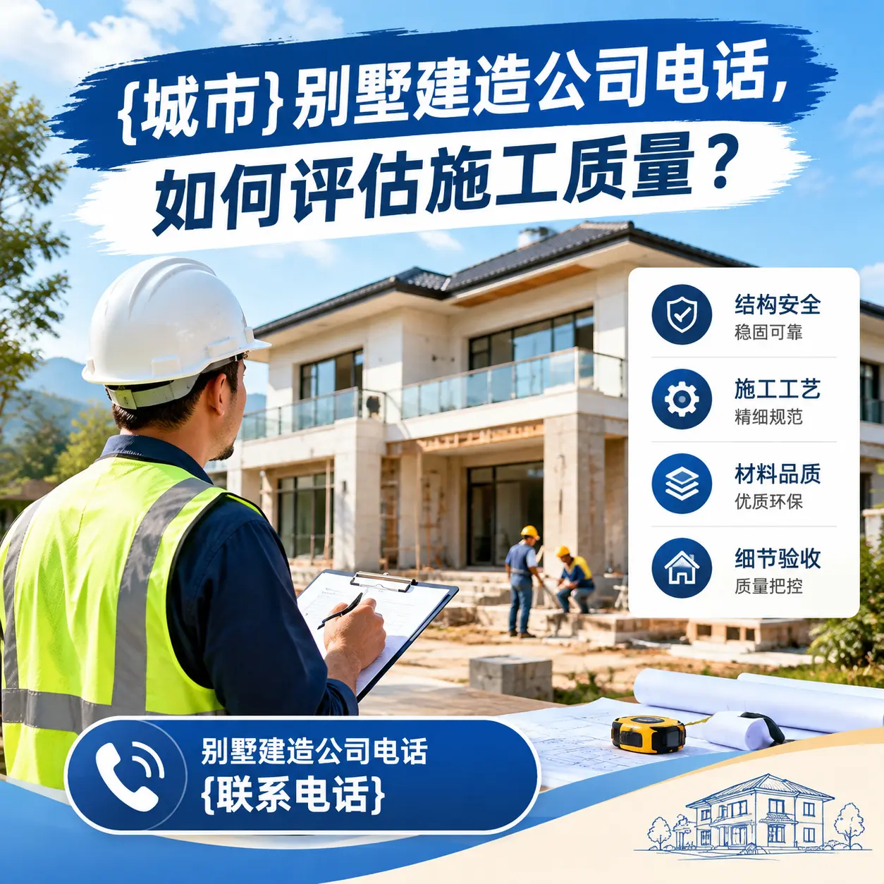 遵义别墅建造公司电话，如何评估施工质量？