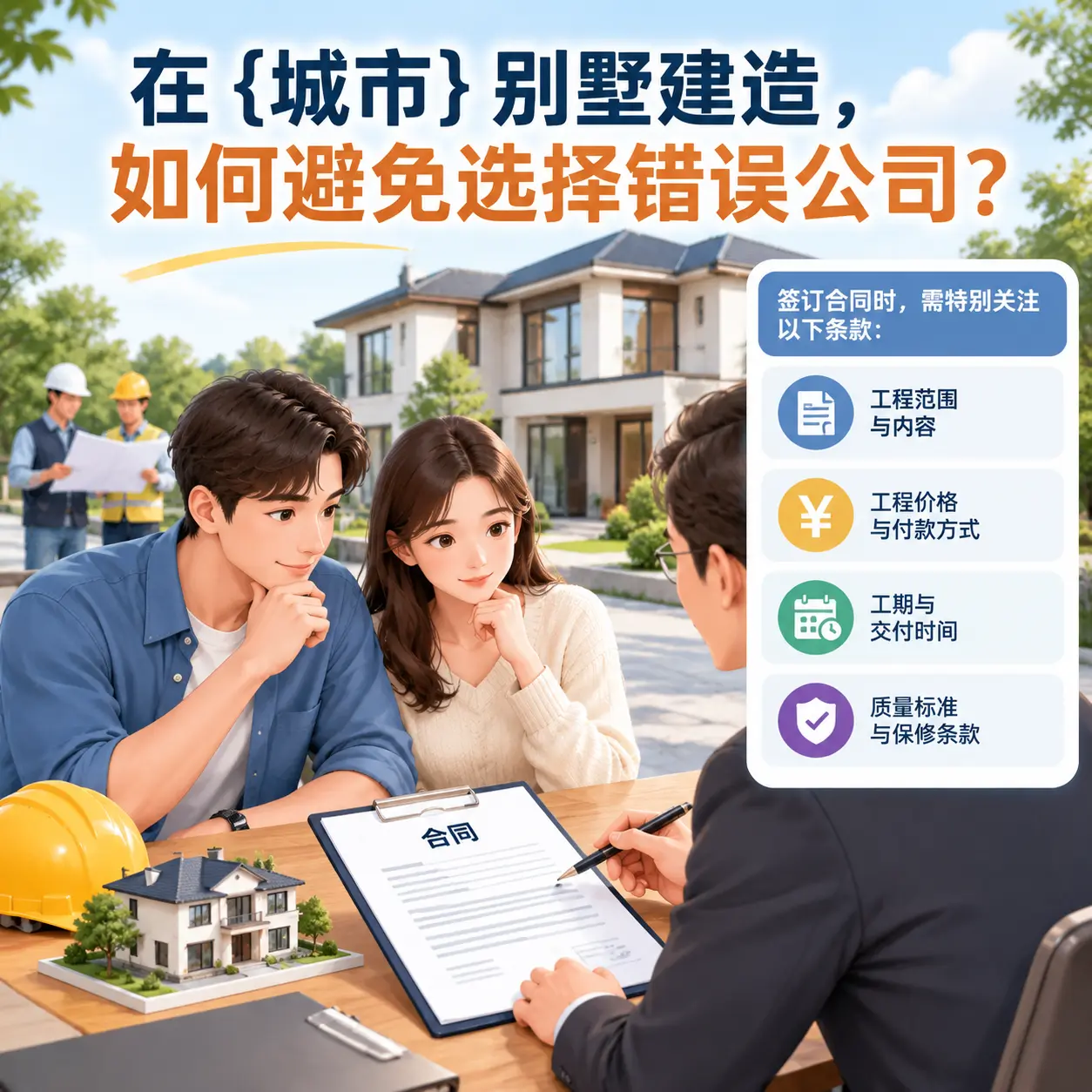 在 遵义 别墅建造,如何避免选择错误公司?