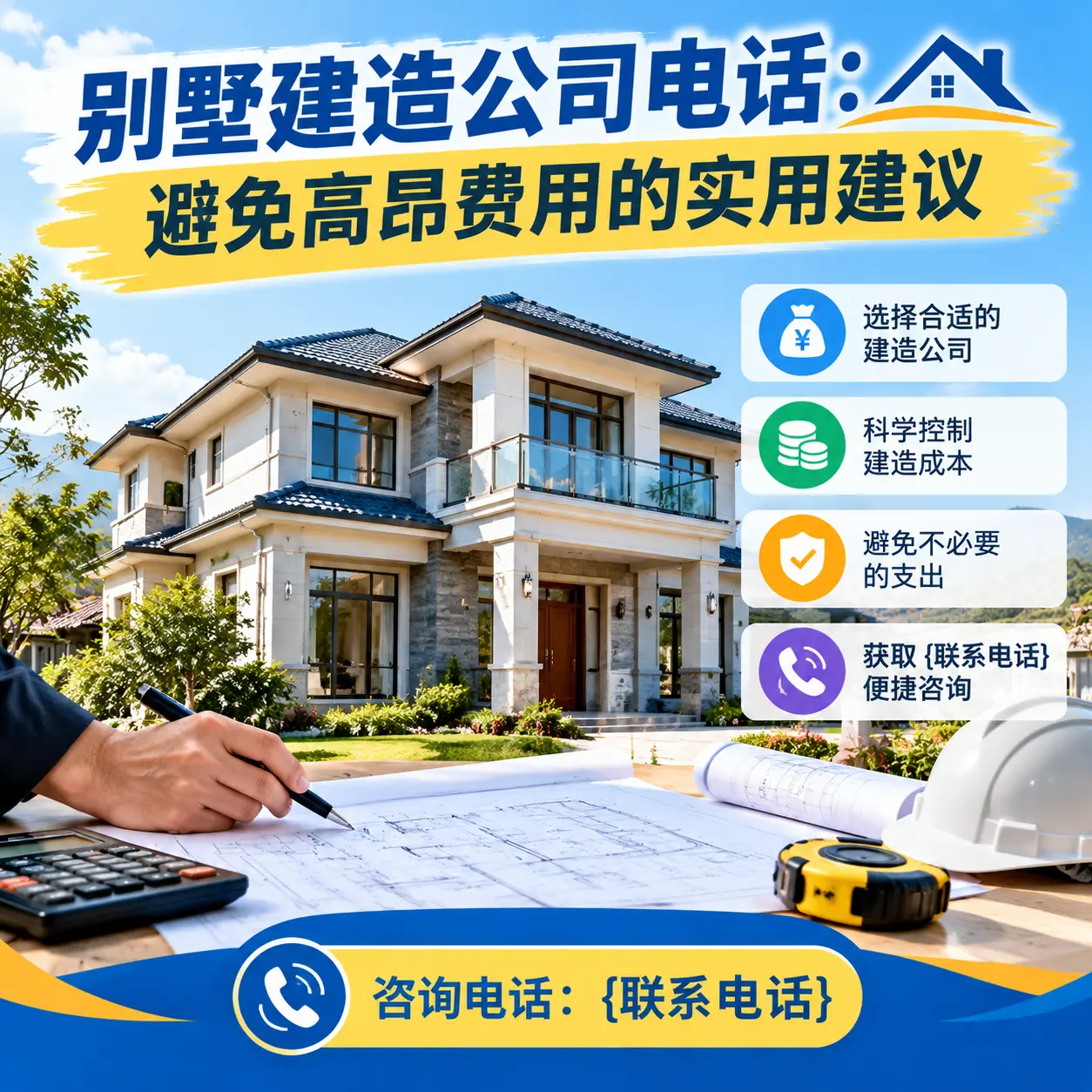 遵义别墅建造公司电话:避免高昂费用的实用建议