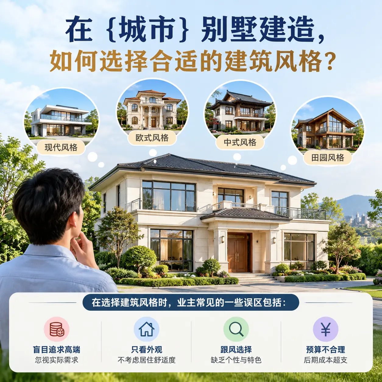 在 遵义 别墅建造,如何选择合适的建筑风格?