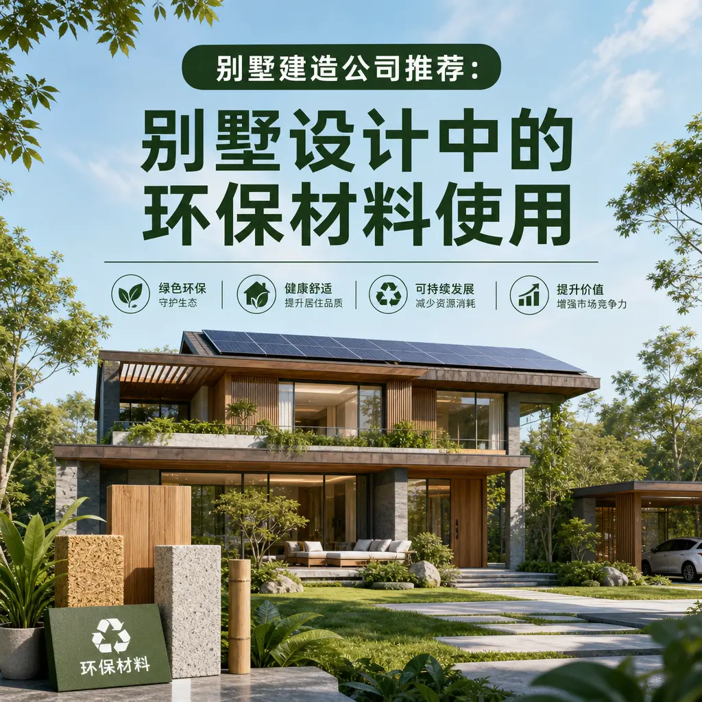 别墅建造公司推荐： 遵义 别墅设计中的环保材料使用